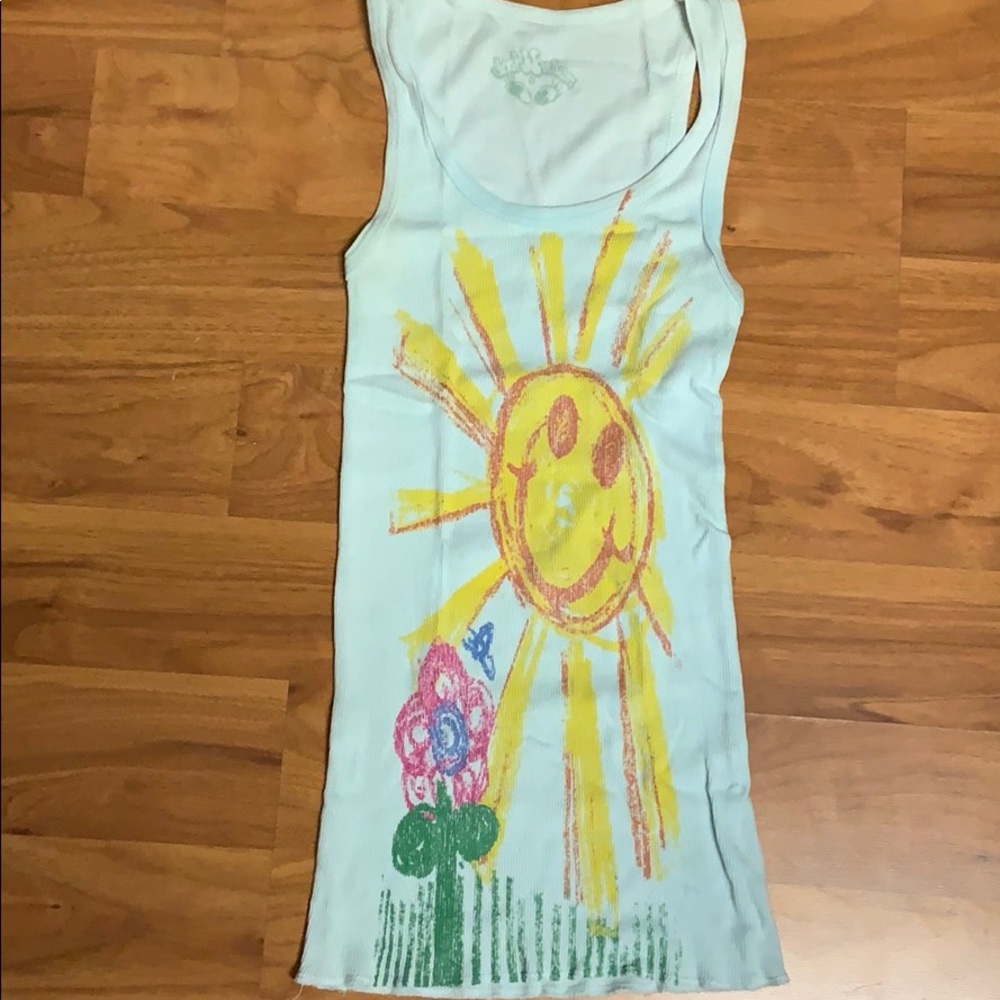 made u look Crayon Art Ribbed Tank Top